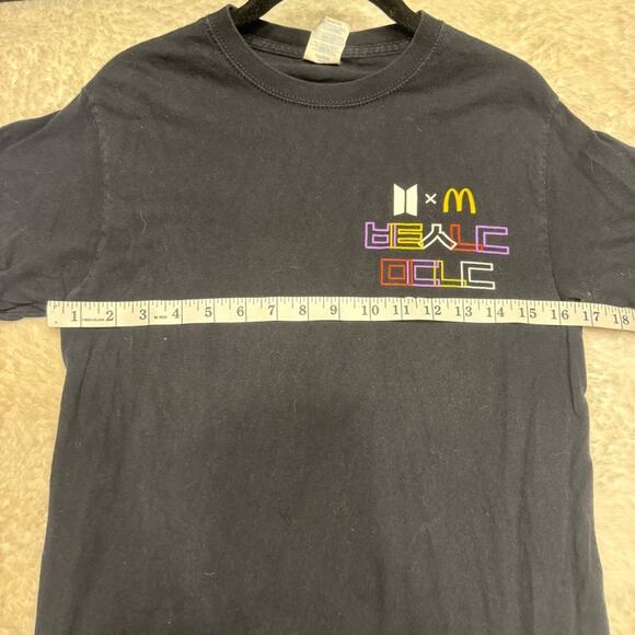 McDonald’s x BTS Port Authority Men’s Crew Logo Short Sleeve T Shirt Size S - Picture 4 of 6